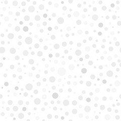 Seamless background with random light circles. Abstract ornament. Dotted abstract pattern