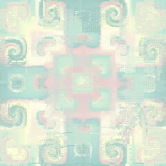 Abstract seamless pattern with imitation of a grunge shabby chic texture. Vintage ornament. Vector image.