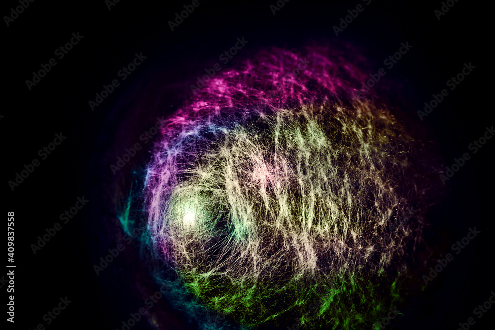 Aufkleber Beautiful abstract web light pastel magic. Background pattern for design. Macro photography view.