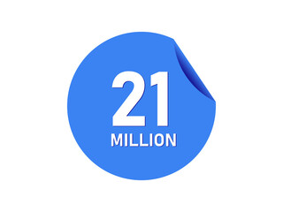 21 million badge, 21 million banner
