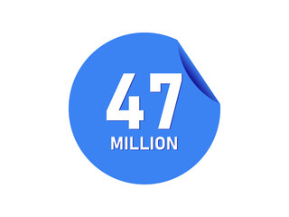 47 million badge, 47 million banner