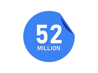 52 million badge, 52 million banner