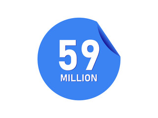 59 million badge, 59 million banner