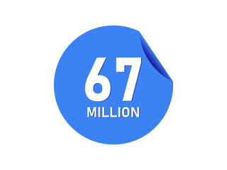 67 million badge, 2 million banner