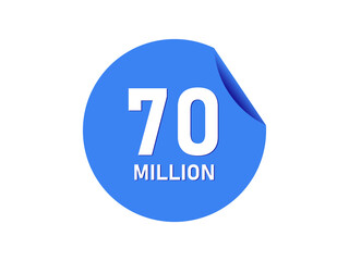 70 million badge, 70 million banner