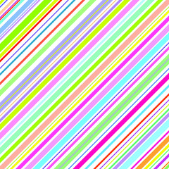 Bright multicolor diagonal lines, colorful striped background