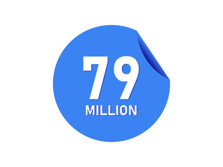 79 million badge, 79 million banner