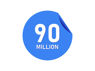 90 million badge, 90 million banner