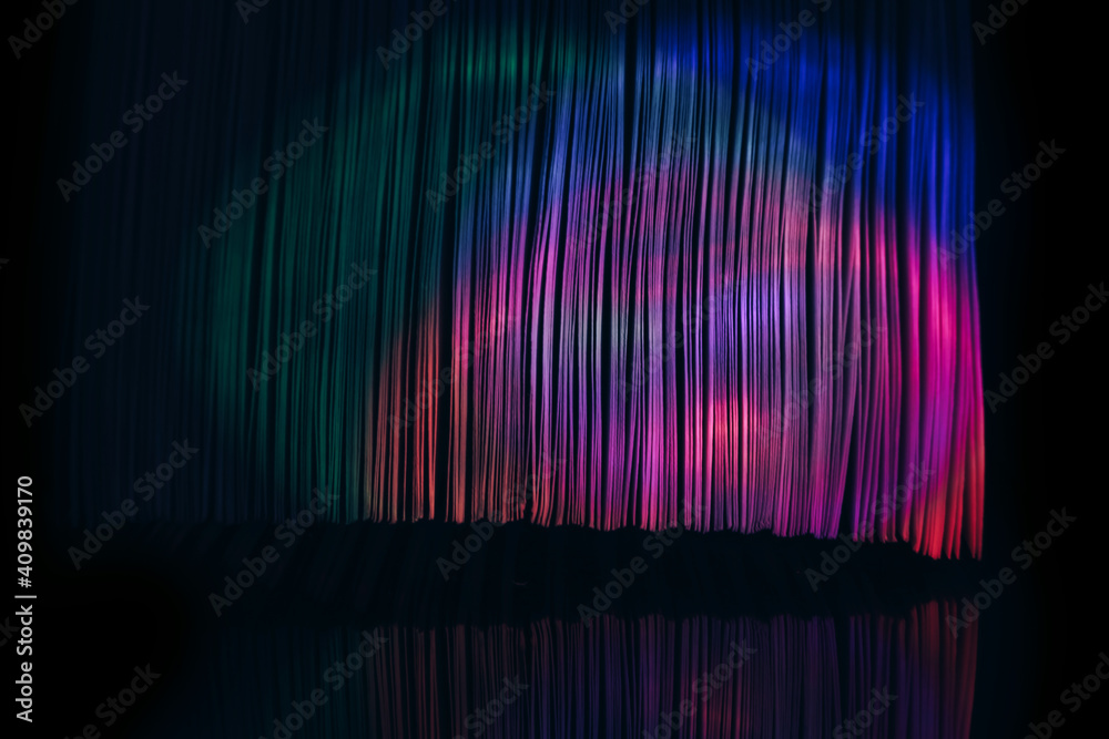 Aufkleber close up beautiful book pages in the color light on a night. background pattern for design. macro ph