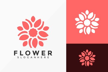 Elegant Beauty Flower Logo Design, Minimalist Logos Designs Vector Illustration Template
