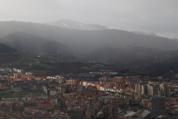 View of Bilbao from a hill