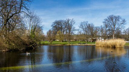 Pumpsee, Rosensteinpark, Stuttgart, Baden-Württemberg, Deutschland