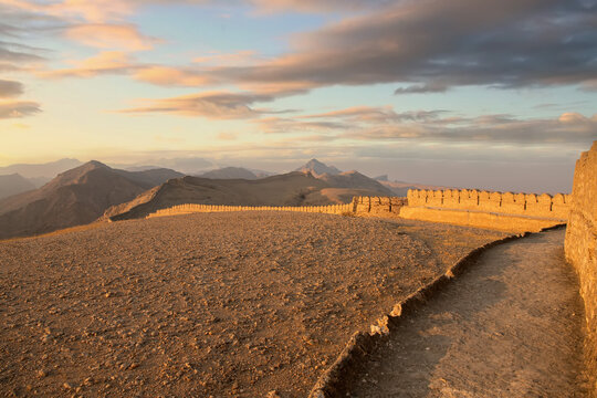 Rani Kot Fort Great Wall of Sindh Picturesque Breathtaking View at sunset time