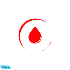 Fototapeta premium Icon vector graphic of blood 