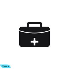 Icon vector graphic of medical box