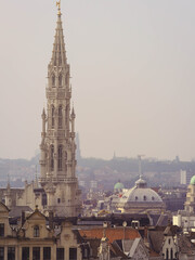 Fototapeta na wymiar View of Brussels City in the Old Town of , Belgium