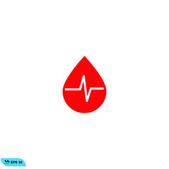 Icon vector graphic of blood, 