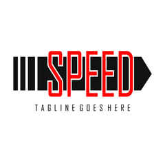 Fototapeta premium sentence speed in front of the arrow