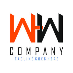 black and orange letter W logo