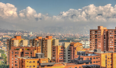 Naklejka premium Medellin cityscape, Colombia