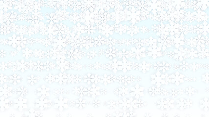 Christmas  Vector Background with Falling Snowflakes. Isolated on Red Background. Realistic Snow Sparkle Pattern. Snowfall Overlay Print. Winter Sky. Papercut Snowflakes.