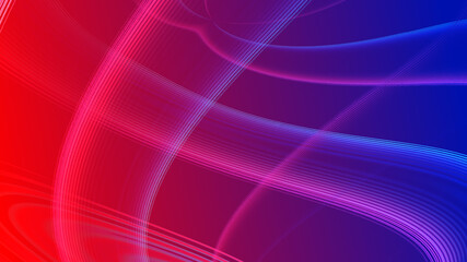 Abstract red blue gradient geometric background. Neon light curved lines and shape with colorful graphic design. with space for concept design business technology background.