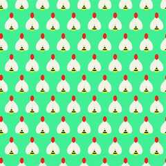 Seamless abstract pattern with  bees. Vector illustration. Pattern for card, invitation, wrapping paper, textile fabric 