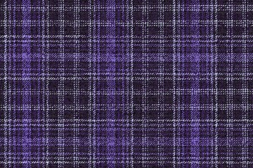 ragged old fabric texture violet on black colors of traditional checkered gingham seamless ornament, for plaid, tablecloths, shirts, clothes, dresses, tartan