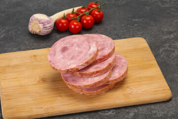 Natural ham made from pork