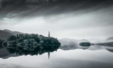 fog over the lake