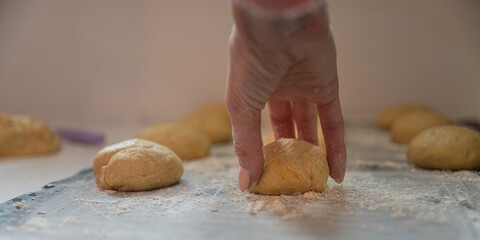 Making home made vegan donuts