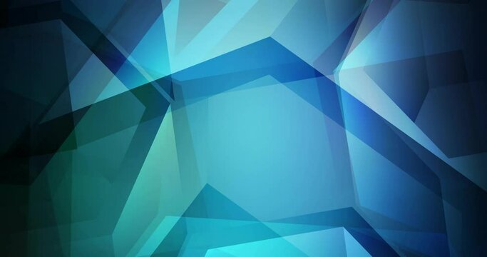 4K looping dark blue, green video footage with rhombus. Colorful fashion clip with gradient rectangles. Flicker for designers. 4096 x 2160, 30 fps.