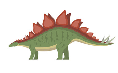 Vector stegosaurus dinosaur