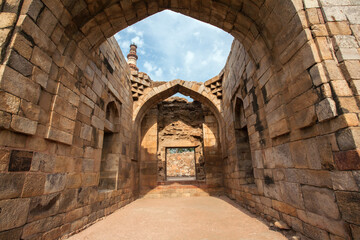 Qutub Minar, is red sandstone Tower is 73 metres high and 2nd tallest tower in India