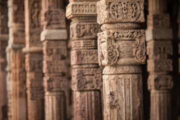 Qutub Minar, is red sandstone Tower is 73 metres high and 2nd tallest tower in India