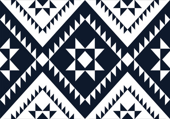 Fototapeta premium Geometric ethnic pattern traditional Design for background,carpet,wallpaper,clothing,wrapping,batik,fabric,sarong