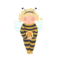 Obraz premium Girl in a bee costume