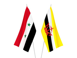 Brunei and Syria flags