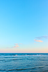Sea horizon and blue sky