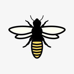 Honey bee. Insect. Honey making concept. Vector illustration