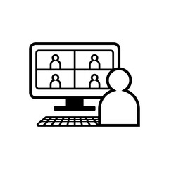 テレワーク　アイコン素材　