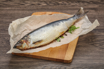 Salted Herring fish with pepper