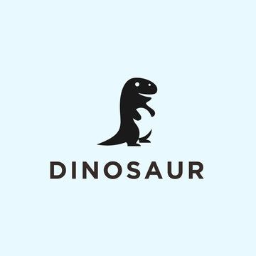 abstract dinosaur logo. cartoon 