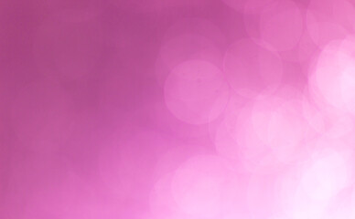Abstract pink bokeh and gradient background