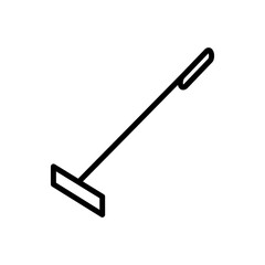 Kocherga, boiler, oven. Vector sign in a simple style isolated on a white background