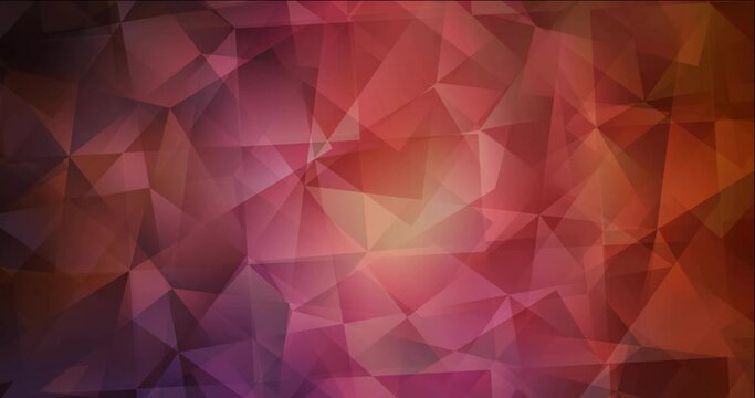 4K looping dark pink, red polygonal flowing video. Trendy vibrant holographic clip in halftone style. Clip for your commercials. 4096 x 2160, 30 fps. Codec Photo JPEG.