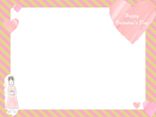 バレンタインデー　背景素材