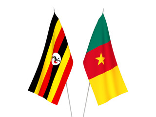 Uganda and Cameroon flags