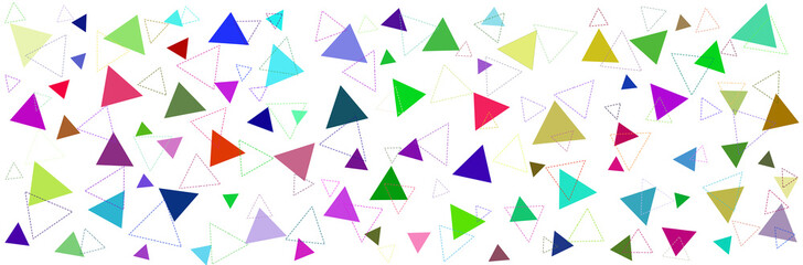 Fototapeta na wymiar Confetti triangle colorful background vector illustration