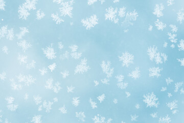 frosty pattern on glass